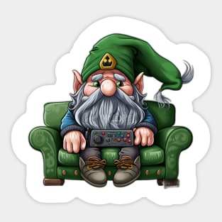 Irish Gamer Gnome Sticker